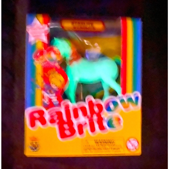 RAINBOW BRITE NWT 40TH ANNIVERSARY STARLITE HORSE RARE GLOW IN THE DARK FIGURE - Picture 3 of 12